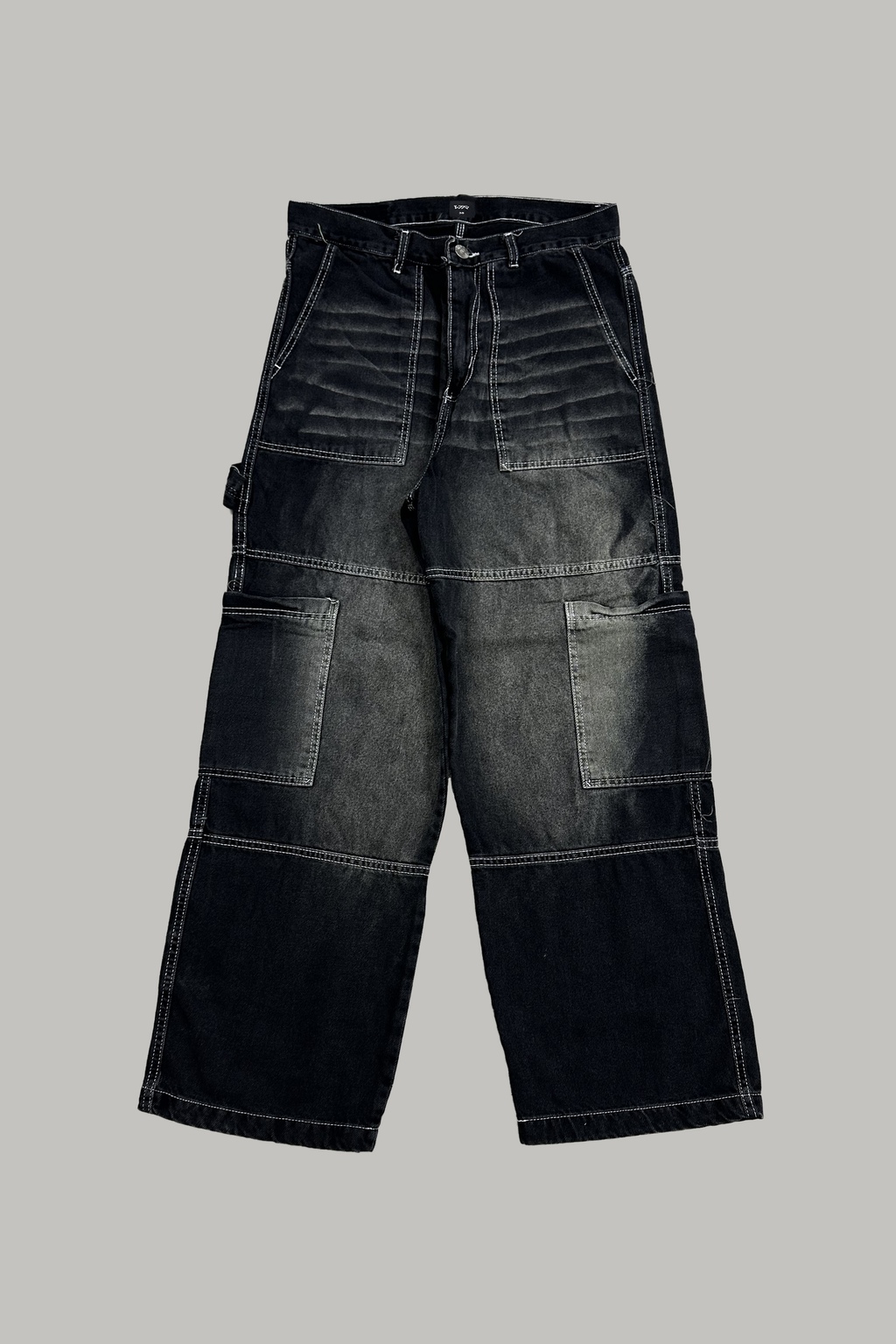 "Wolverine" Ultra Baggy White Seams - Black thumbnail 3