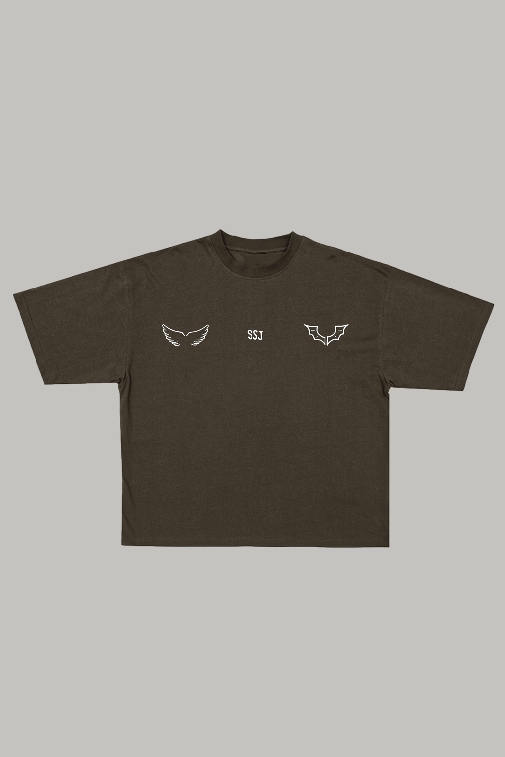 "Duko" Oversize Tee - Off Brown thumbnail 3