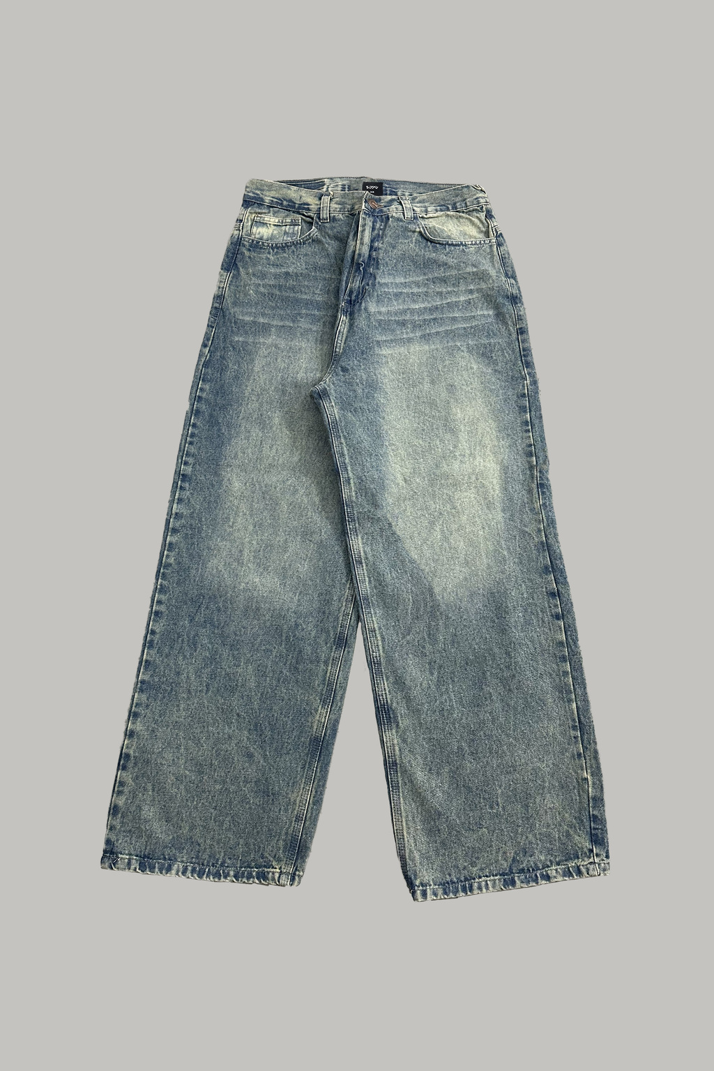 "Mess" Ultra Baggy Pants - Washed Jean thumbnail 3