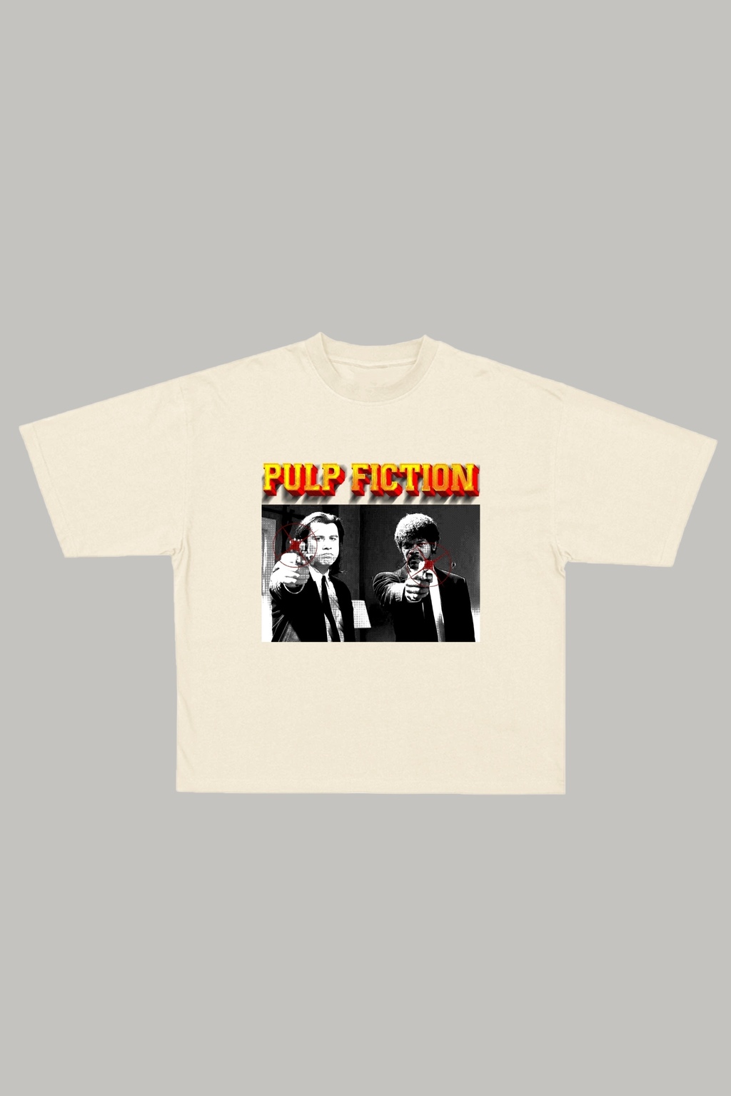 "Pulp Fiction" Oversize Tee - Crudo thumbnail 3