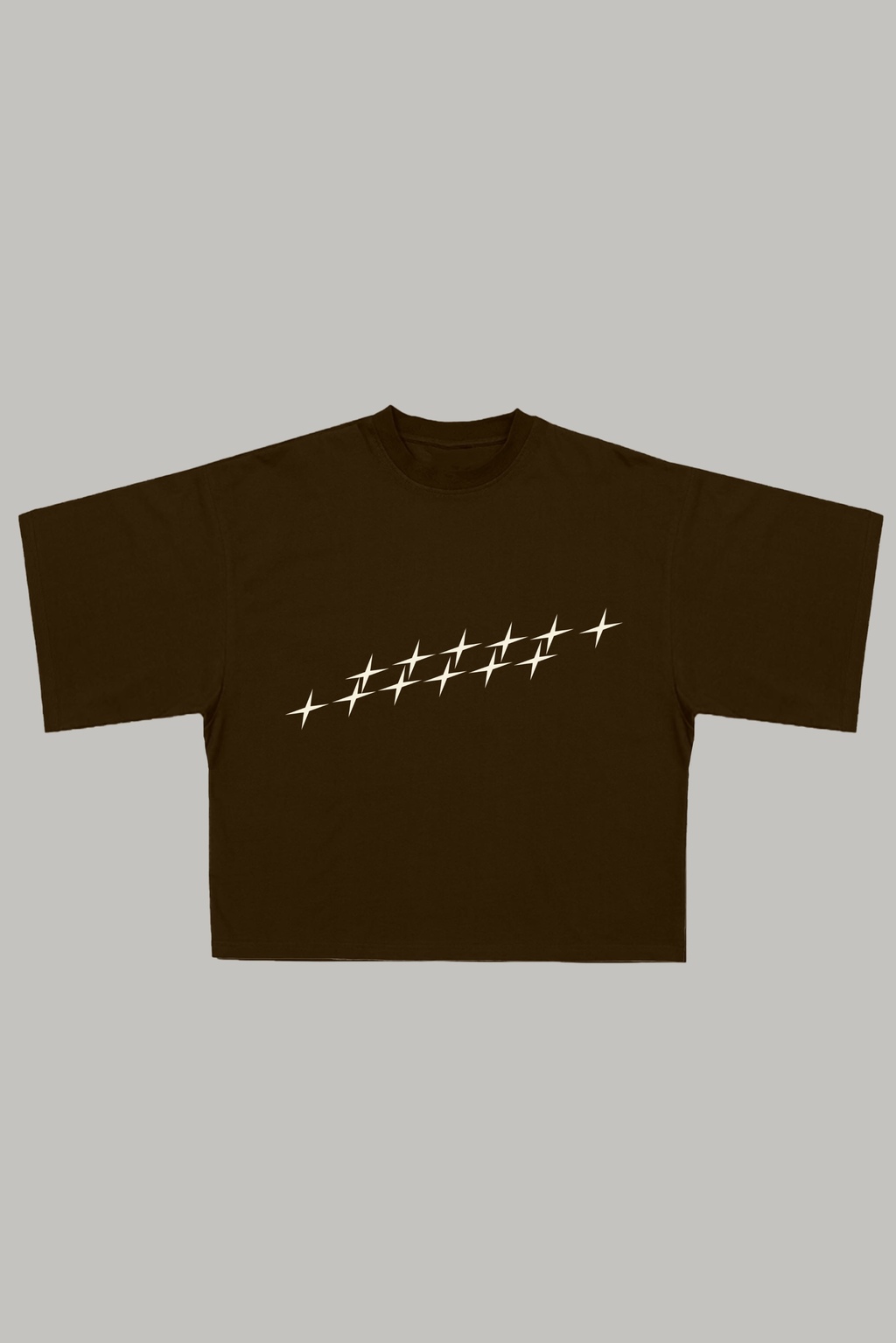 "Galaxy" Boxy Tee - Brown thumbnail 3