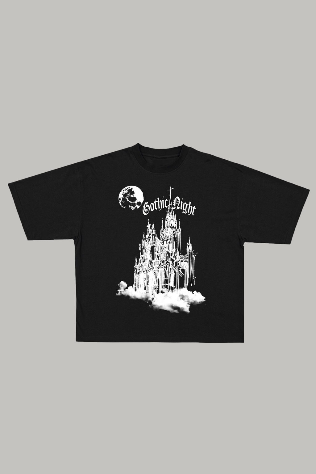  GOTHIC  OVERSIZE TEE - BLACK thumbnail 3