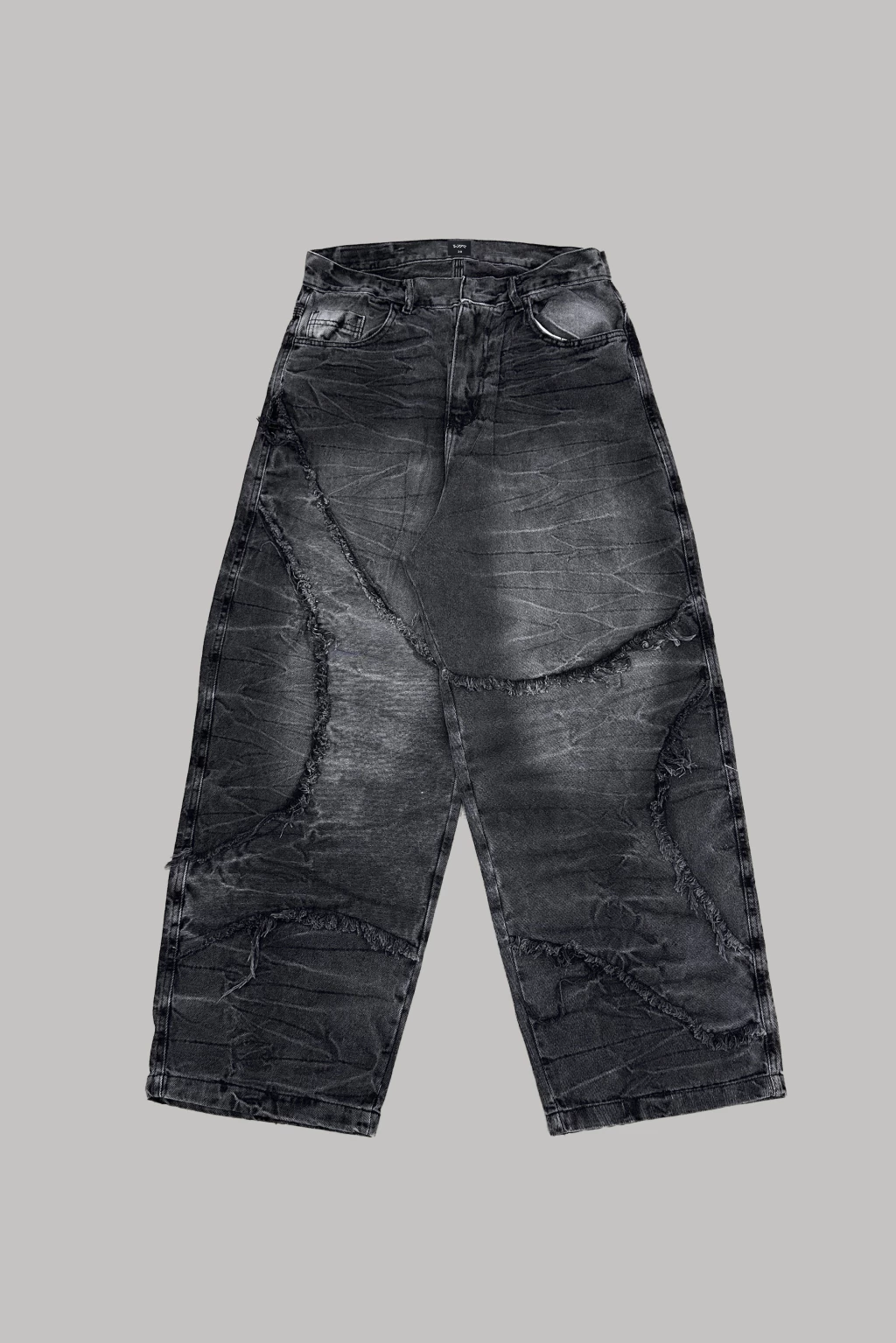 "Etios" Baggy Pants - Washed Black thumbnail 3