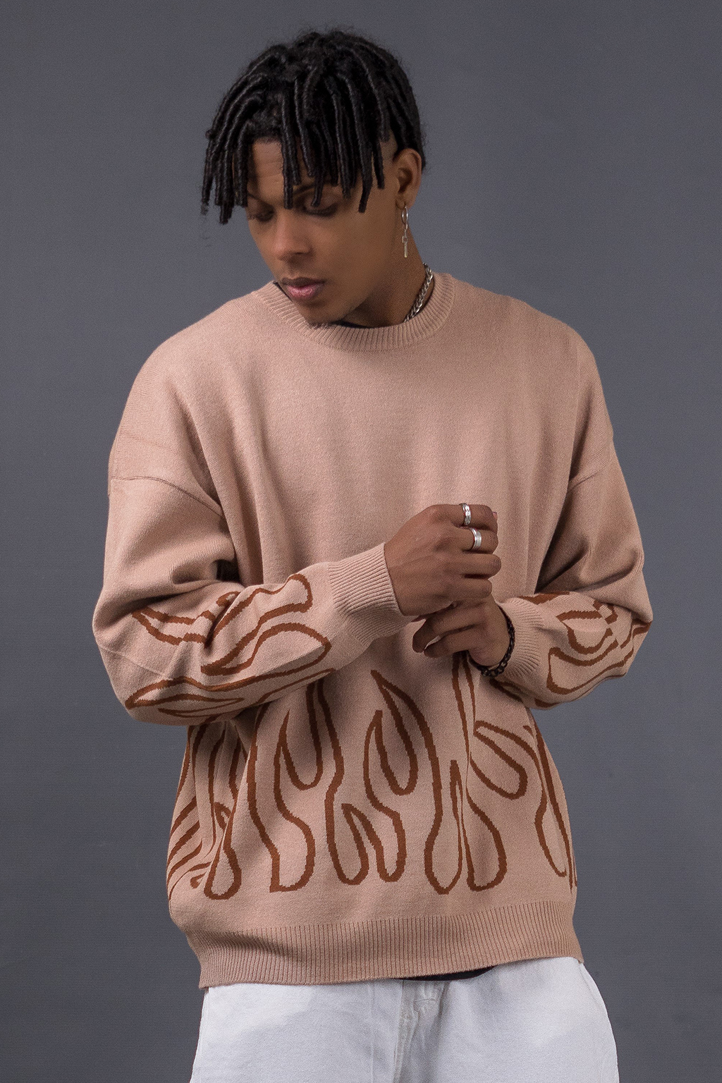 SWETTER 001 - BEIGE & BROWN thumbnail 3