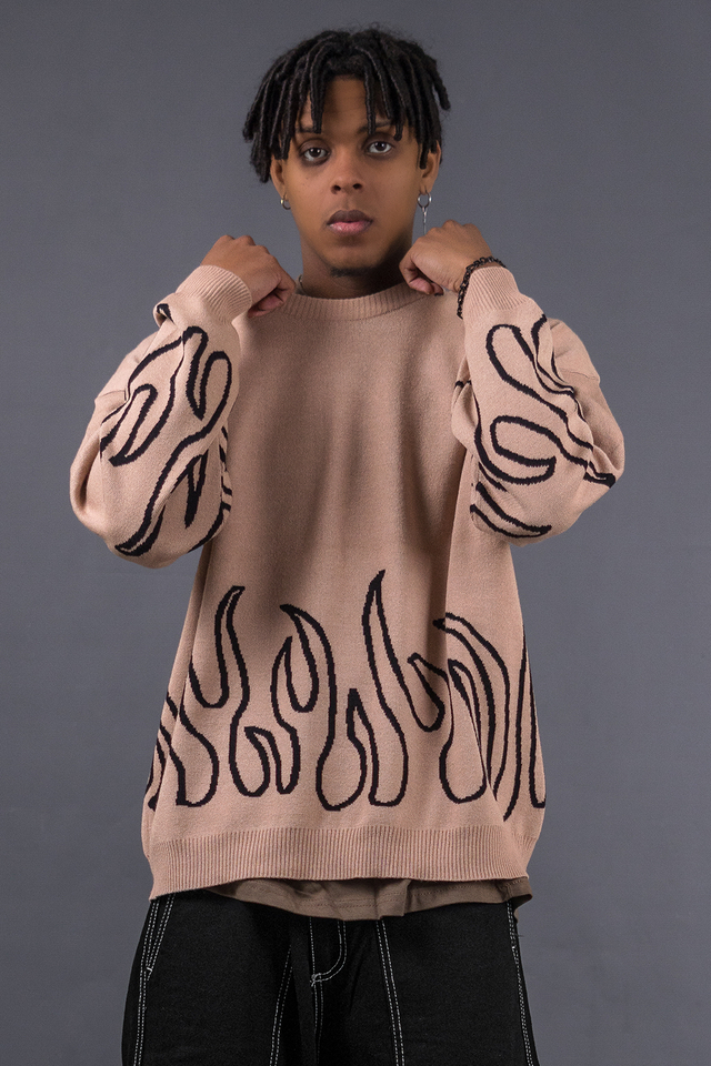 Swetter 001 - Beige & Black thumbnail 2