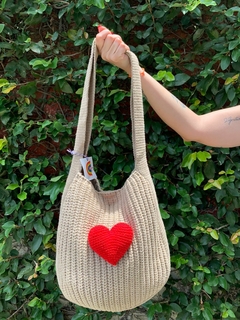 Bolsa Tricot Coração - comprar online