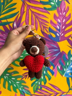 Chaveiro Ursinho amigurumi na internet