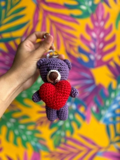 Chaveiro Ursinho amigurumi - loja online