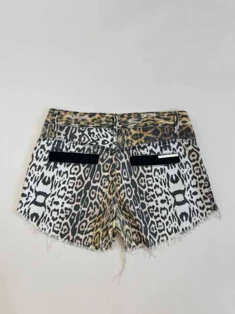 Short jeans destroyed print - 34 - comprar online