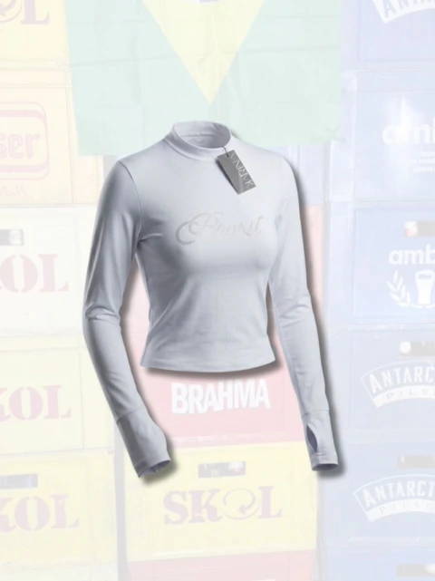 BABY TEE BRASIL ML BRANCA 14268
