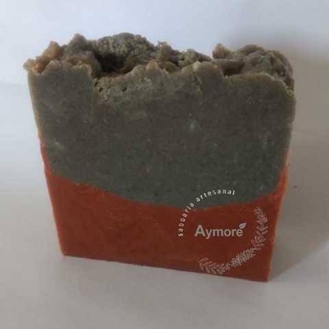 Sabonete Glicerinado Vegetal Em Barra Argila Vermelha + Argila Verde 1kg