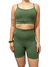 SHORT MEIA COXA VERDE TEA - IVI FIT