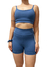 SHORT CURTO AZUL LUXO - IVI FIT