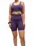 SHORT BOLSO LILAS MAUVE - IVI FIT