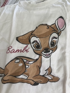 12M | Remera MC blanca con bambi.DISNEY. 12 meses. - Lo Canto • Moda Circular