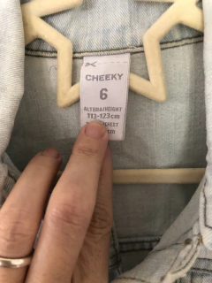 6A | Campera de jean celeste. CHEEKY. Talle 6 años. - comprar online