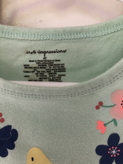 Remera verde agua con jirafa. First Impresions. 4 años. - comprar online