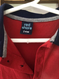 Chomba de algodón roja y azul. RED SHORE. 24 meses. - comprar online