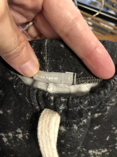 Pantalon algodón negro jaspeado. MIMO. 9 meses. - comprar online