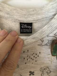 Set- Buzo y pantalón algodón gris Rey León. Primark. 12 meses. - comprar online