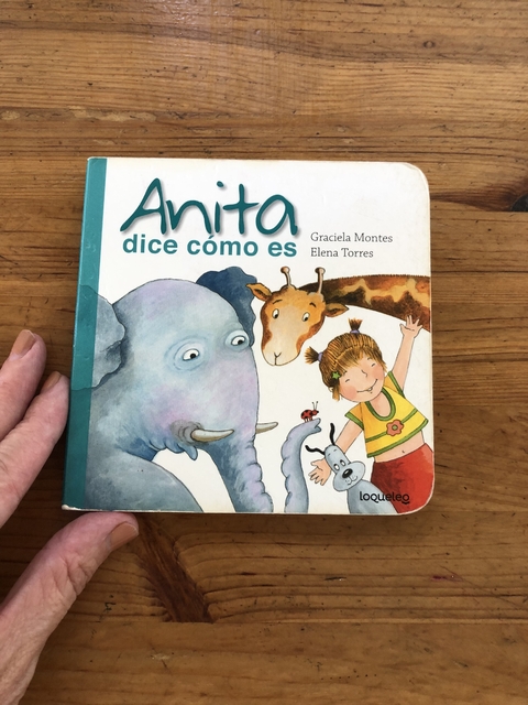 LIBRO- Anita dice como es. Tapa y hojas duras.