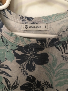 8A | Remera gris MC con flores. Weak Meak. 8 años. - comprar online