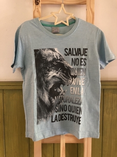 6A | Remera MC celeste con lobo. MIMO. 6 años. - comprar online