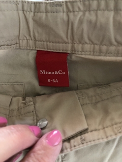 Bermuda beige cargo. MIMO. talle 6. Tiene elástico regulable en la cintura. en internet