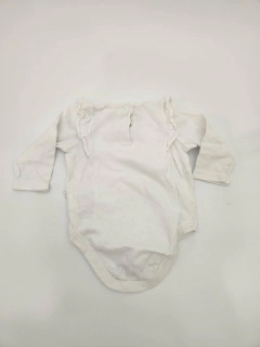 RN | Body Cheeky blanco con volados - Recien Nacido en internet