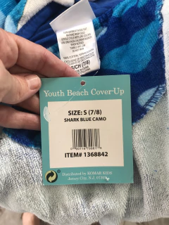 NUEVA- Salida de baño con capucha. 7/8 años. - Lo Canto • Moda Circular