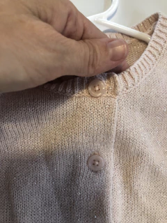 Saco rosa con brillitos. Old Navy. 12 meses. - Lo Canto • Moda Circular