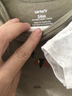 Set- Dos bodys MC verde y gris con bisontes. CARTERS 24 meses. en internet