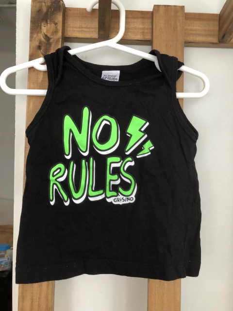 6/9M | Musculosa negra. GRISINO. 6/9 meses.