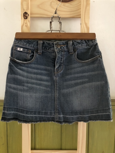 8A | Pollera de jean con elástico regulable. MIMO. 8 años.