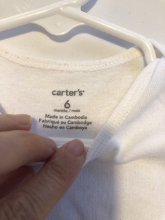 Body blanco ML.CARTERS. 6 meses. - comprar online