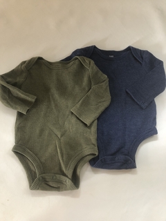 Set- Doa bodys ML verde y azul. CARTERS. 3 meses. - comprar online