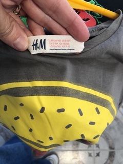8/10A | Remera gris MC Hamburguesa. HYM. 8/10 años. - comprar online