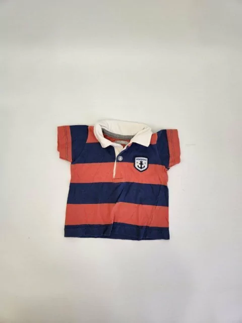 6M | Chomba rayas naranjas y azules Mimo - 6 meses