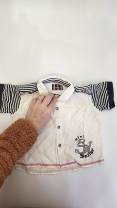 12M | Camisa blanca manga corta Advance - 12 meses - comprar online