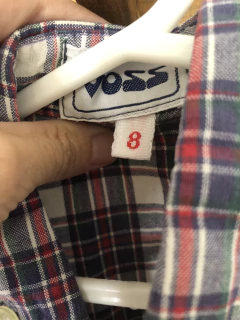 8A | Camisa MC a cuadros. VOSS. Talle 8. - comprar online