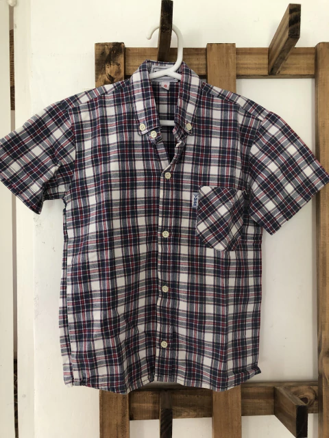 8A | Camisa MC a cuadros. VOSS. Talle 8.