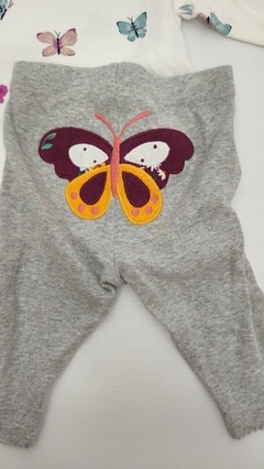 3M | OUTLET - Remera y pantalon mariposas - 3 meses - comprar online