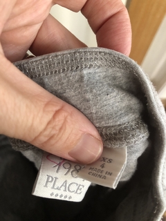 Pollera de algodón gris con short. PLACE. 4 años. - comprar online