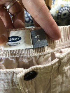 4A | Pantalón rosa clarito con puños. OLD NAVY. 4 años. en internet