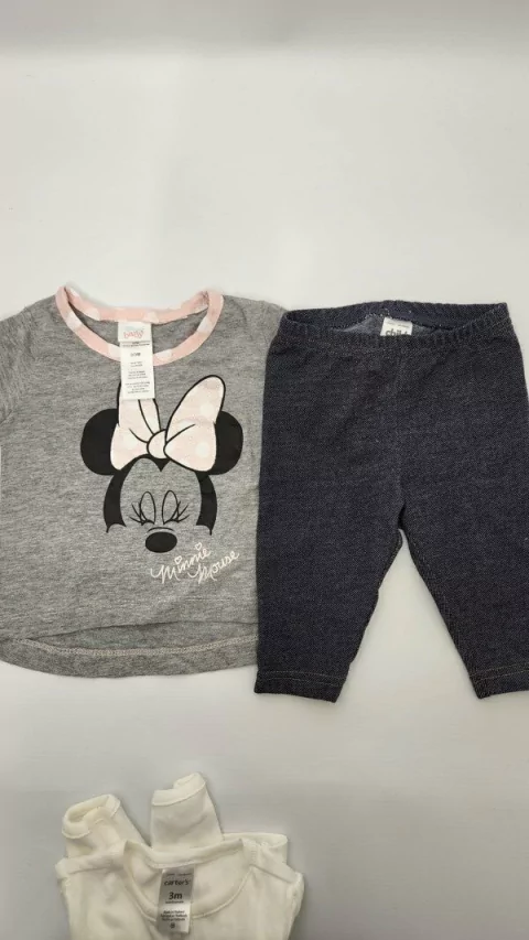 3M | Set Remera minnie, calza y saco - 3 meses