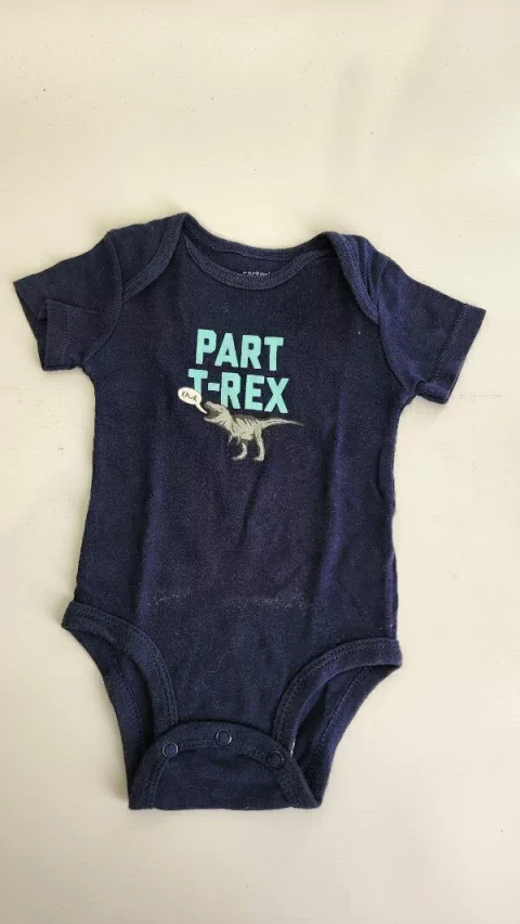 3M | Body azul trex Carters - 3 meses