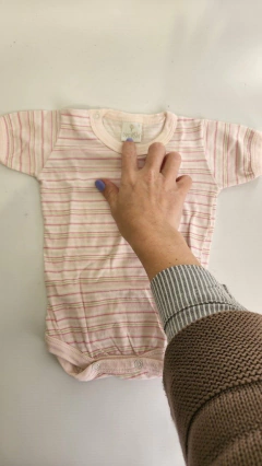 3M | Body rosa rayado - 3 meses - comprar online