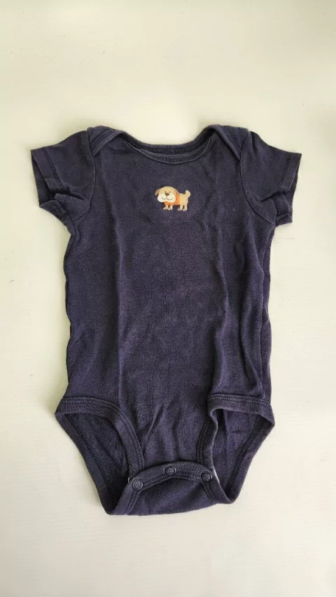 Body carters azul con perrito - 3 meses