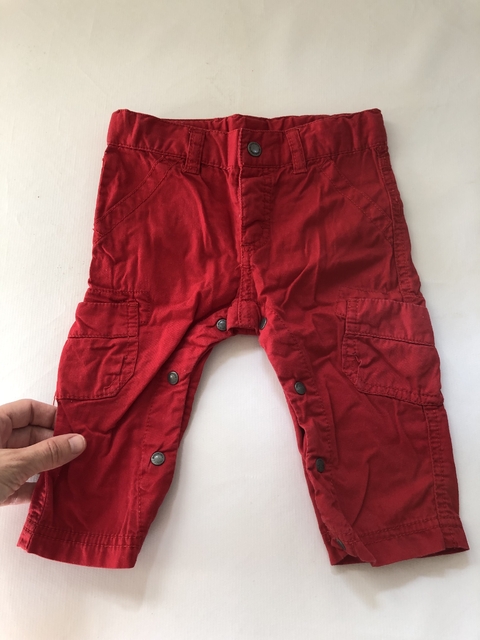 9M | Pantalón rojo pañalero. MIMO. 9 meses.