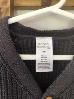 Conjunto negro tejido negro de sweater y pantalón. Modern moments. 18 meses. - comprar online